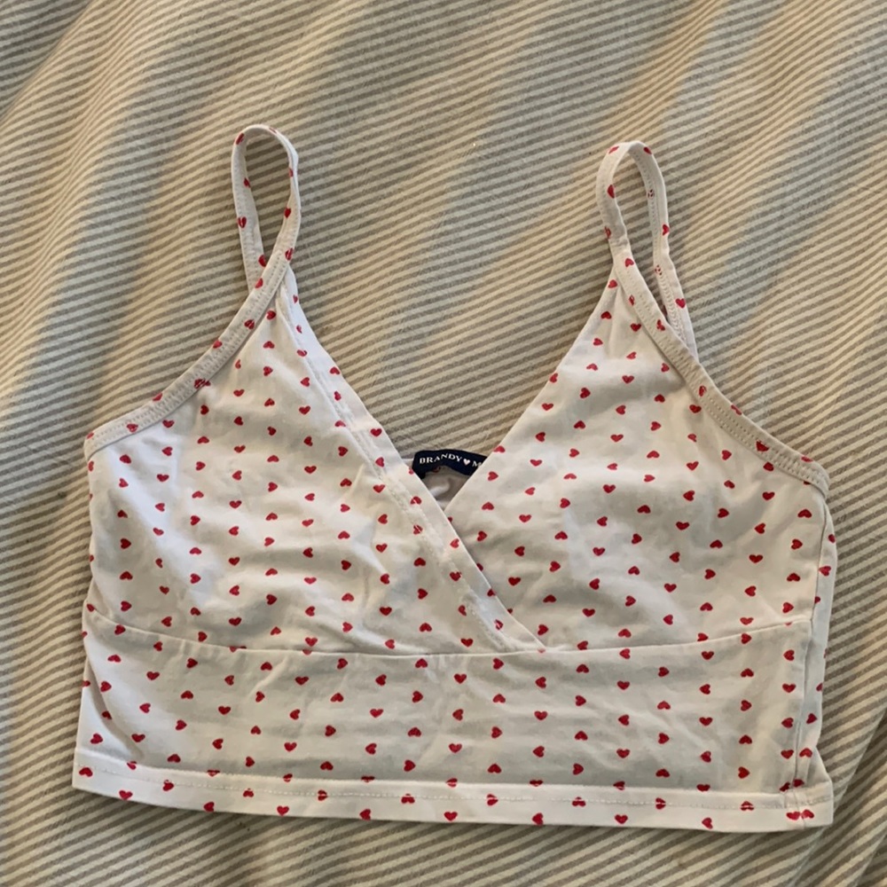 Brandy Melville top with hearts